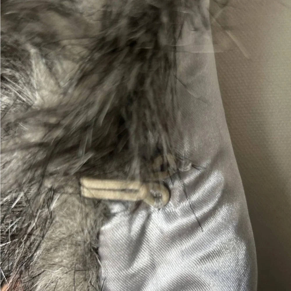 Stevie Mac Grey Faux Fur Vest Size Medium